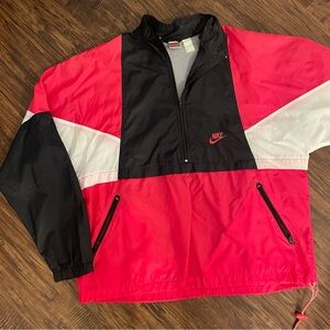 Vintage Nike Silver Tag Pink Windbreaker Large